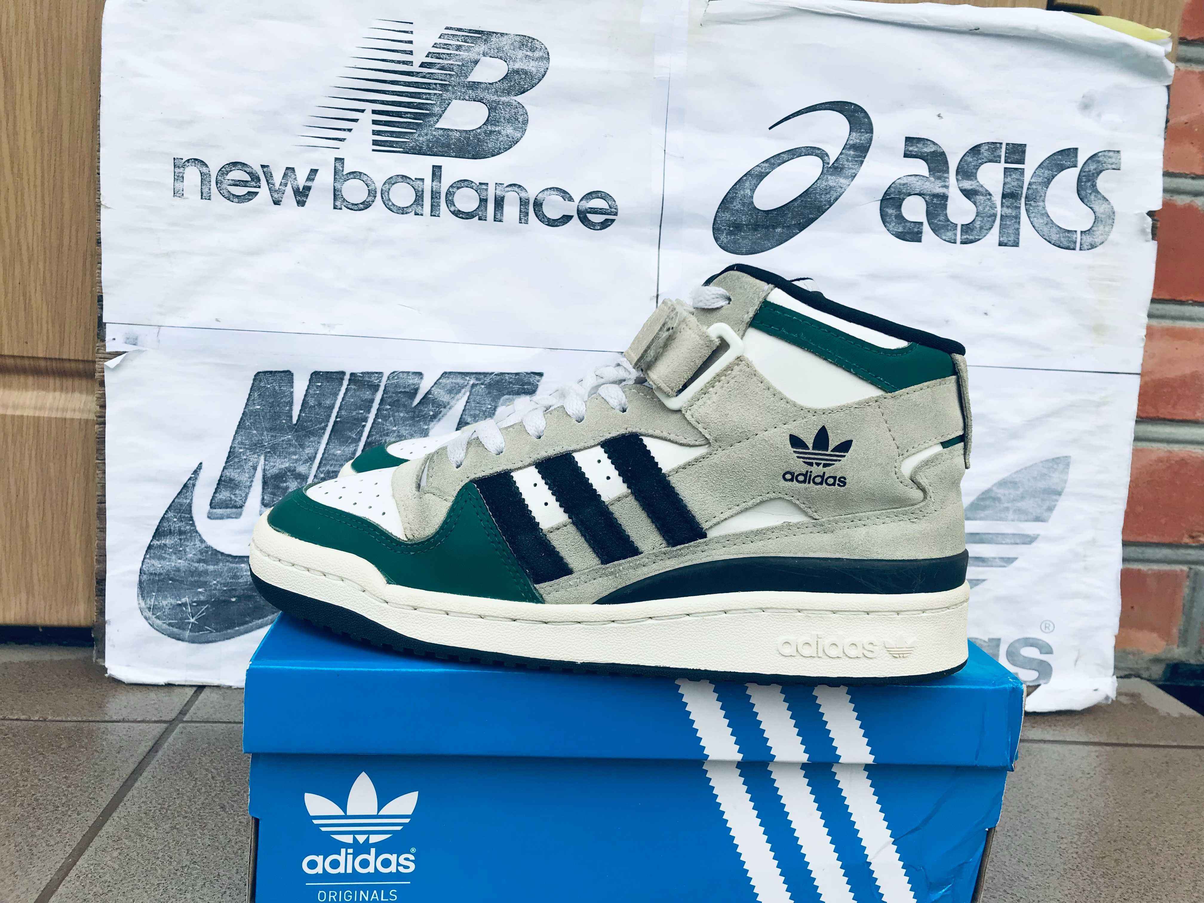Кроссовки Adidas Forum кожаные высокие