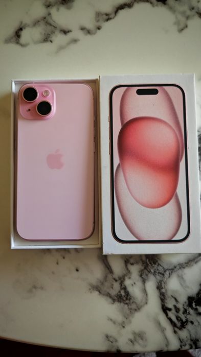 Telemóvel iPhone 15 rosa (pink), 128GB