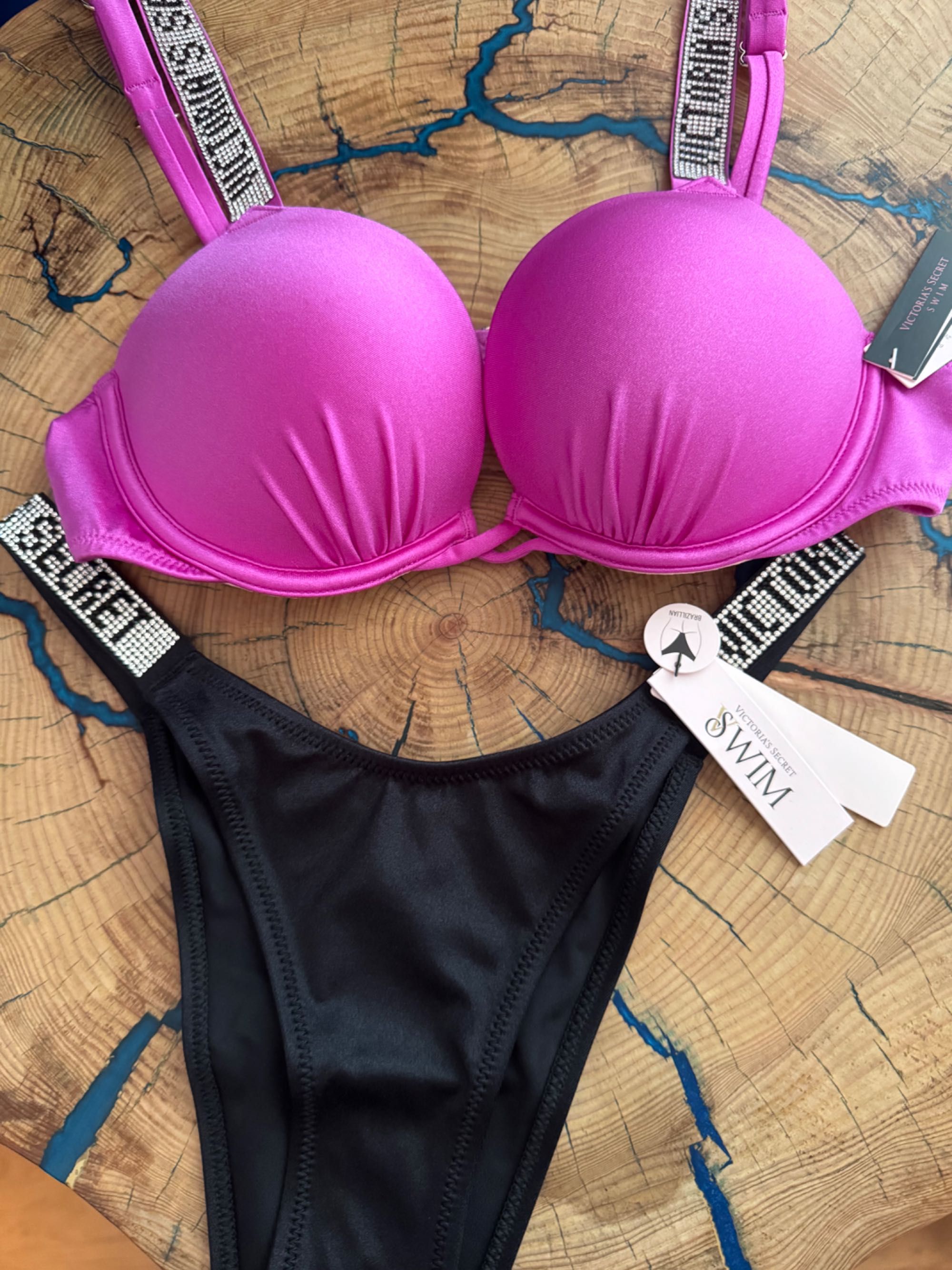 Оригинал США купальник пуш ап стразы Виктория Сикрет Victoria's Secret