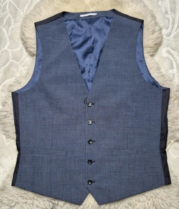 Kamizelka garniturowa XL Granatowa Burton Menswear London Nowa