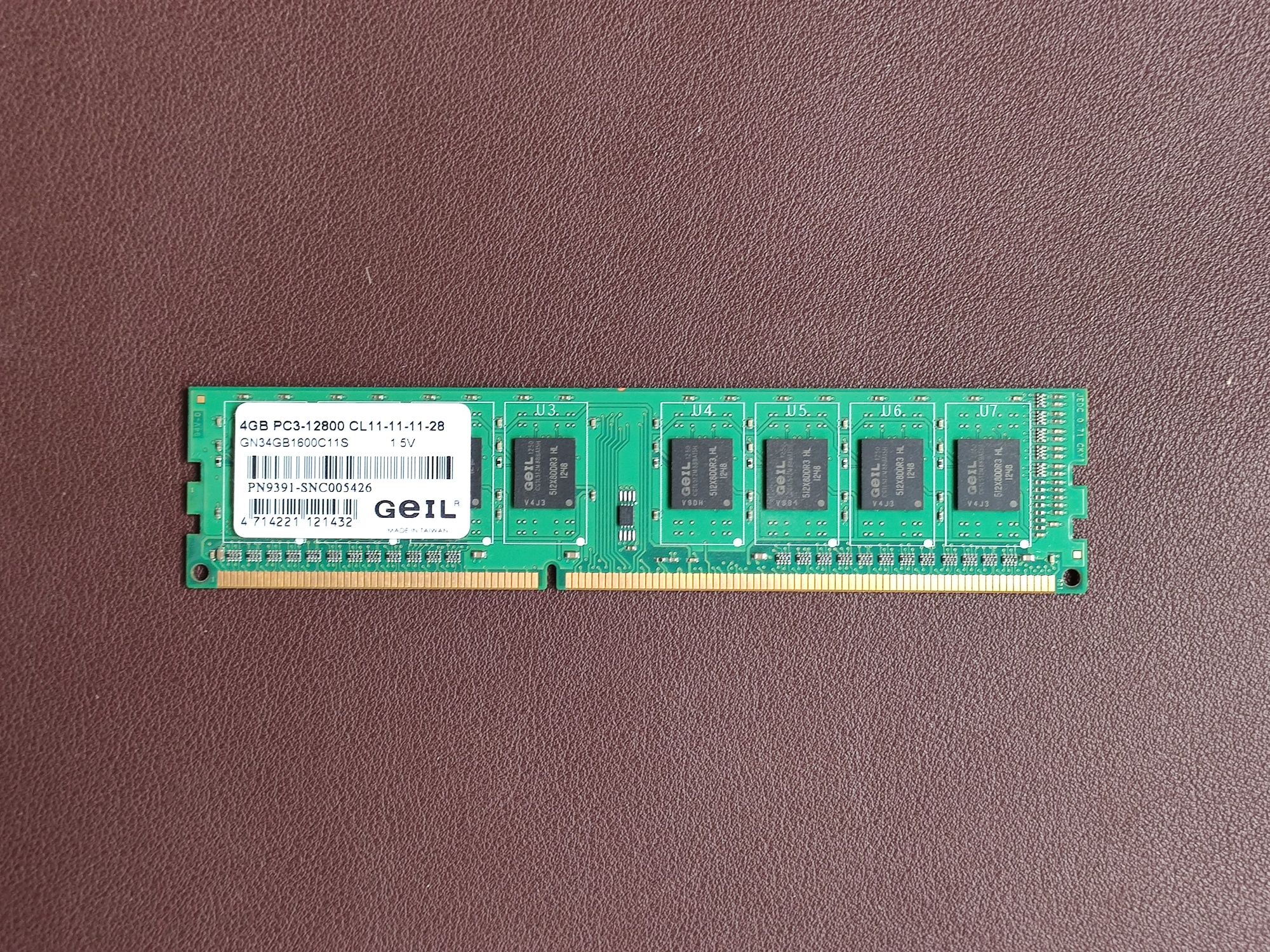 Оперативна Пам'ять ОЗУ Geil DDR3 4GB 1600 MHz GN34GB1600C11S