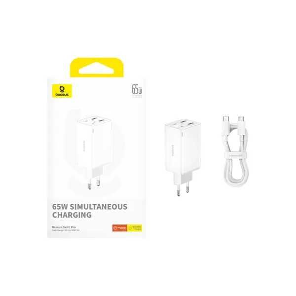 Зарядное устройство Baseus Gan 6 Pro 65W 2USB+2Type-C | PD3.0 |