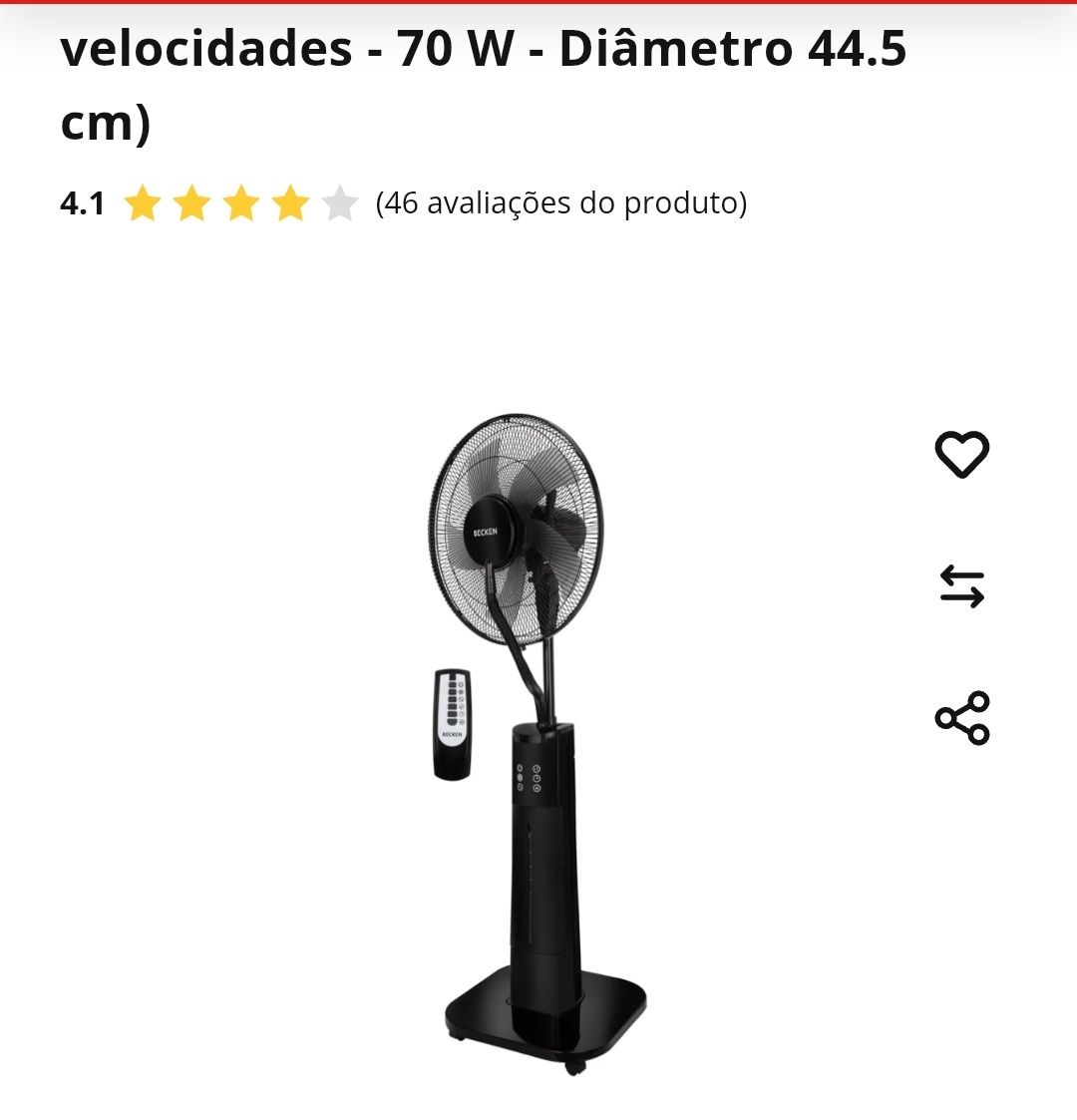 Ventilador ou ventoinha Becken