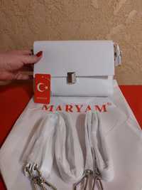 Сумка крос боді біла від бренд MARYAM