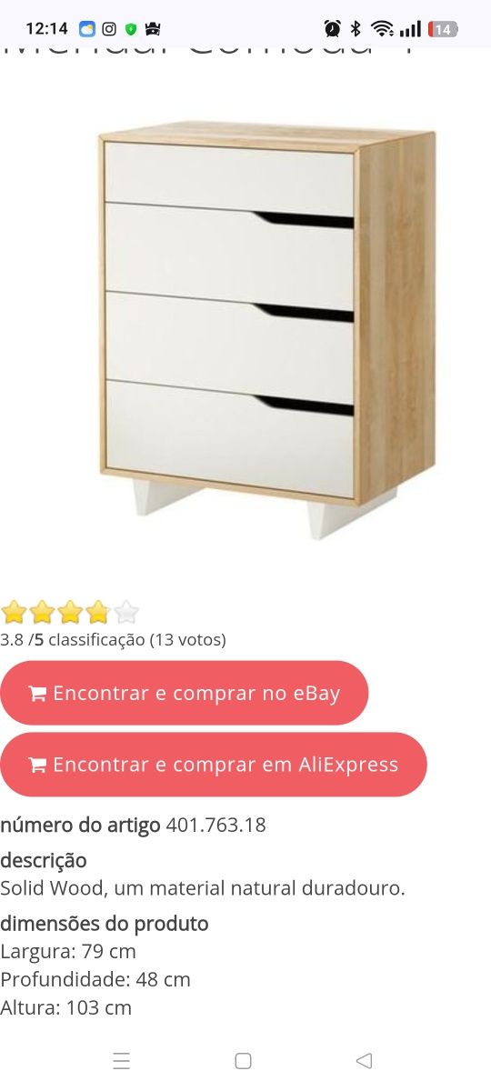 Cómoda Mandal Ikea