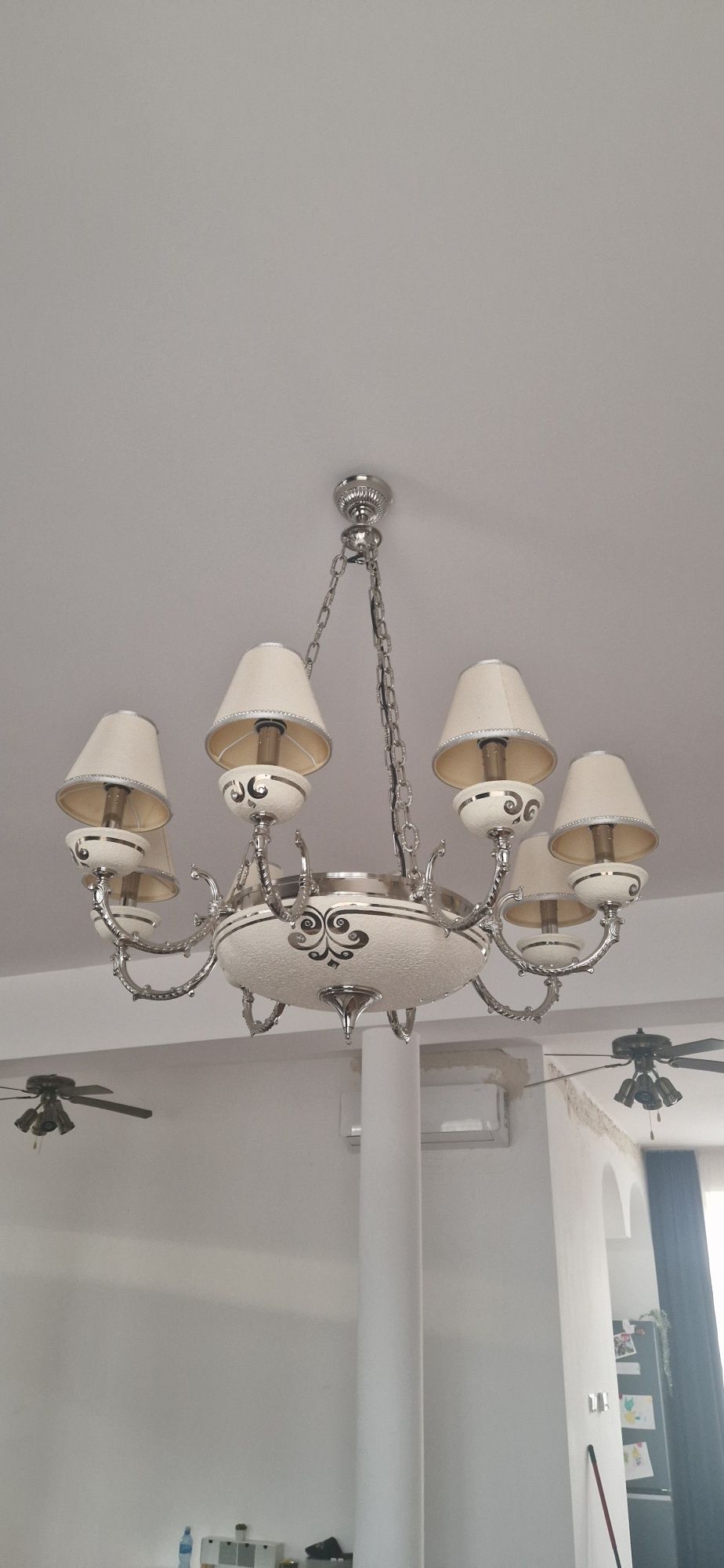 Zestaw lamp do salonu, wisząca,  stojąca kinkiet