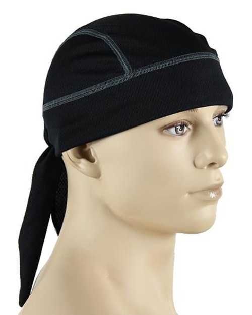 Chusta męska Bandana Bandamka termoaktywna czarna lekka wiązana sport