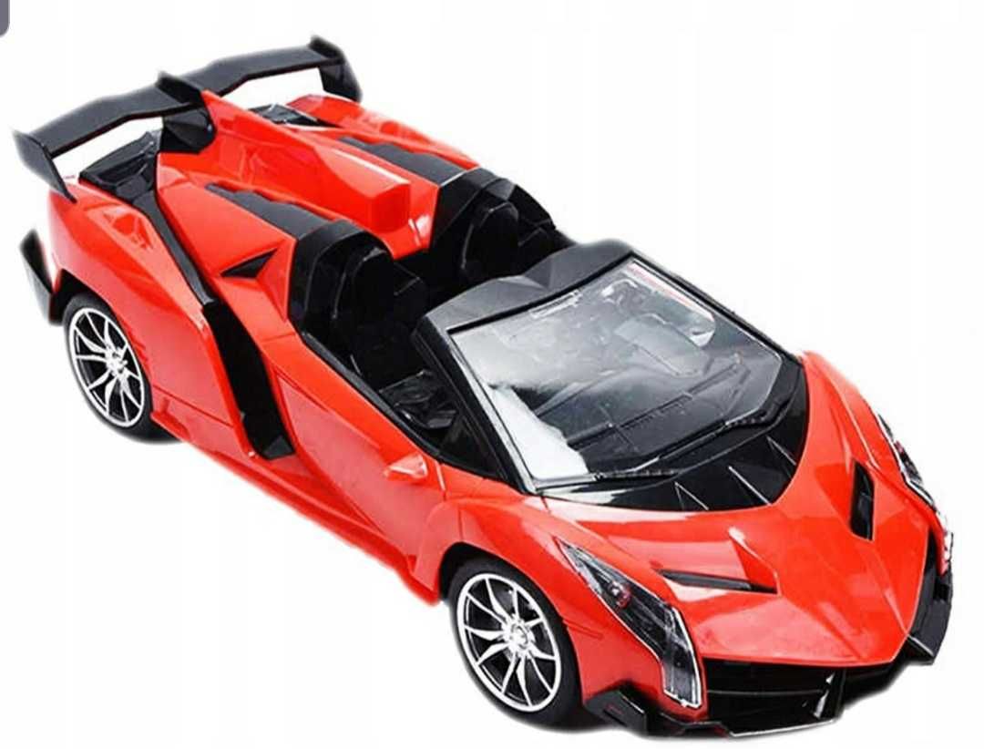 Samochód sportowy szybki auto na PILOT zestaw czerwony sportowy