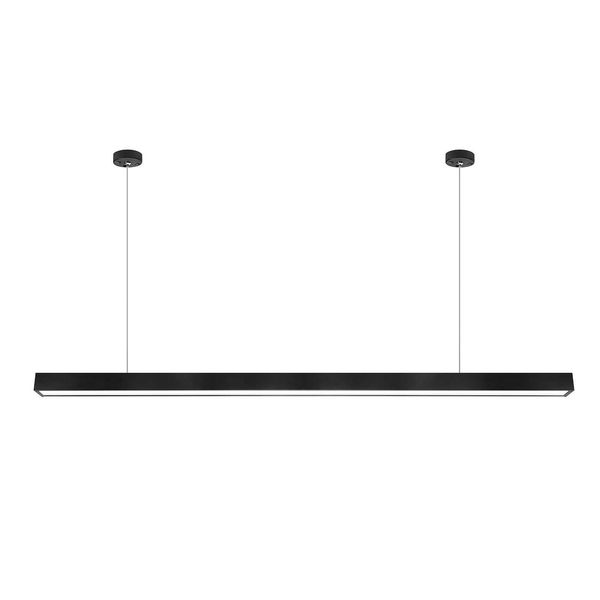 Lampa liniowa wisząca LED 40W 120cm czarna biurowa 3 barwy światła