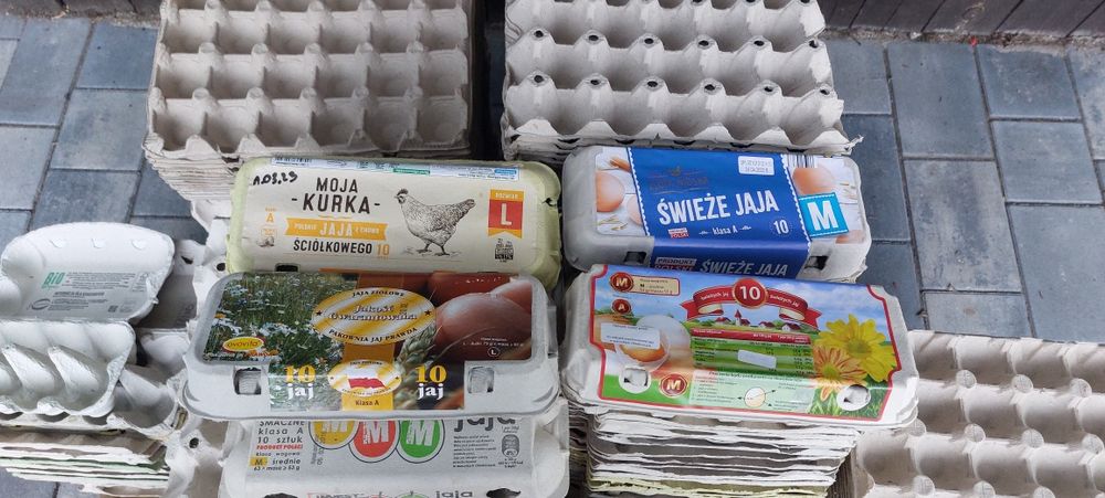 Wytłaczanki do jajek duża ilość