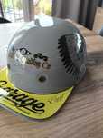 Kask motocyklowy, retro, z daszkiem, chopper