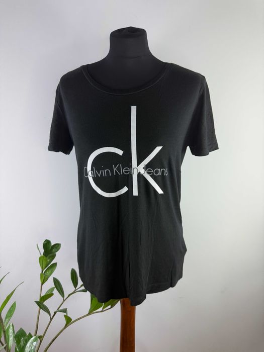 Czarny tshirt bluzka bawełniana Ck Calvin Klein rozmiar M