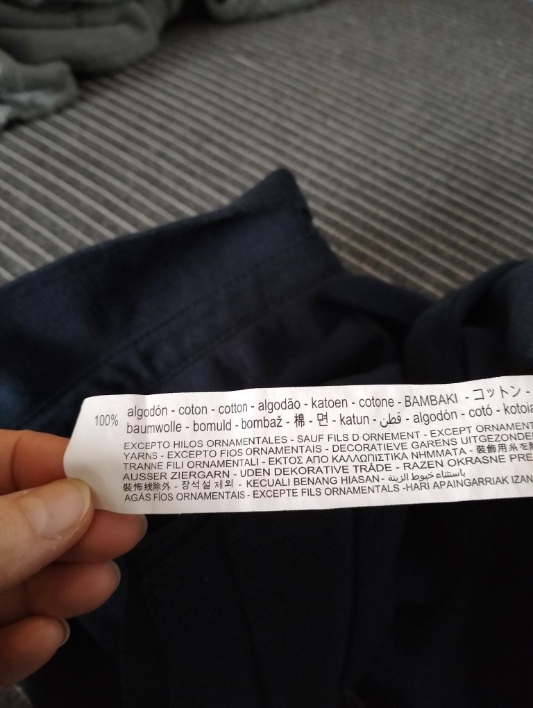 Zara zestaw dla chłopca spodnie + polo 128