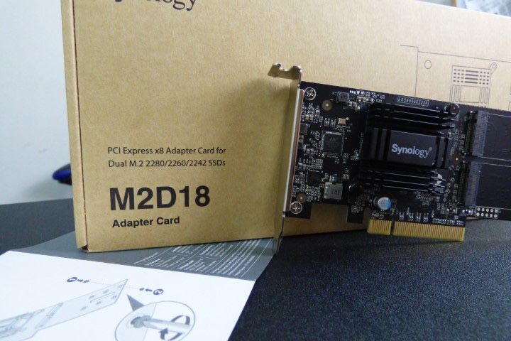 Placa expansão PCI Synology M2D18 2x M.2 SATA/NVMe