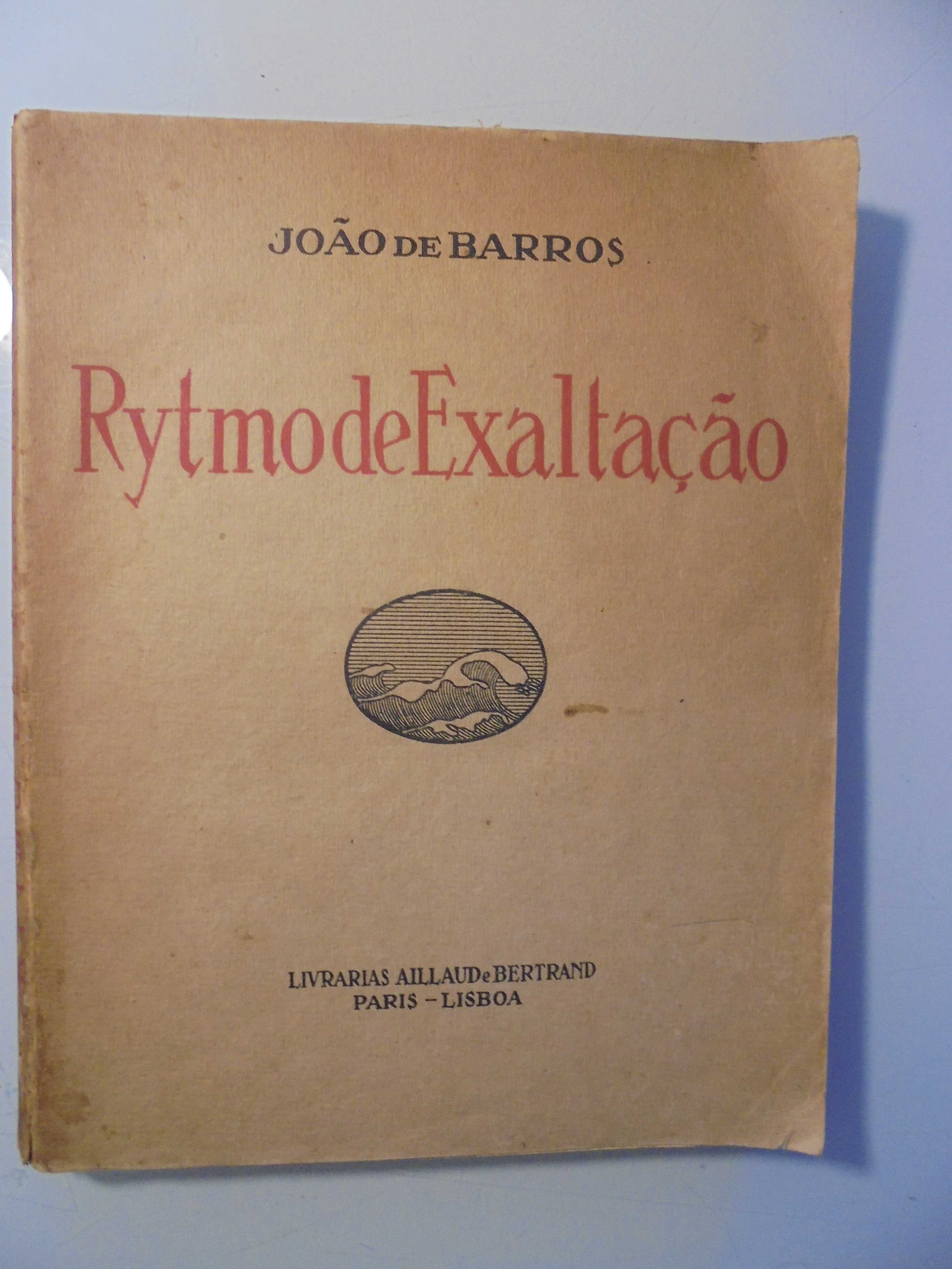 Barros (João de);Rytmo de Exaltação,1ª Edição,1922