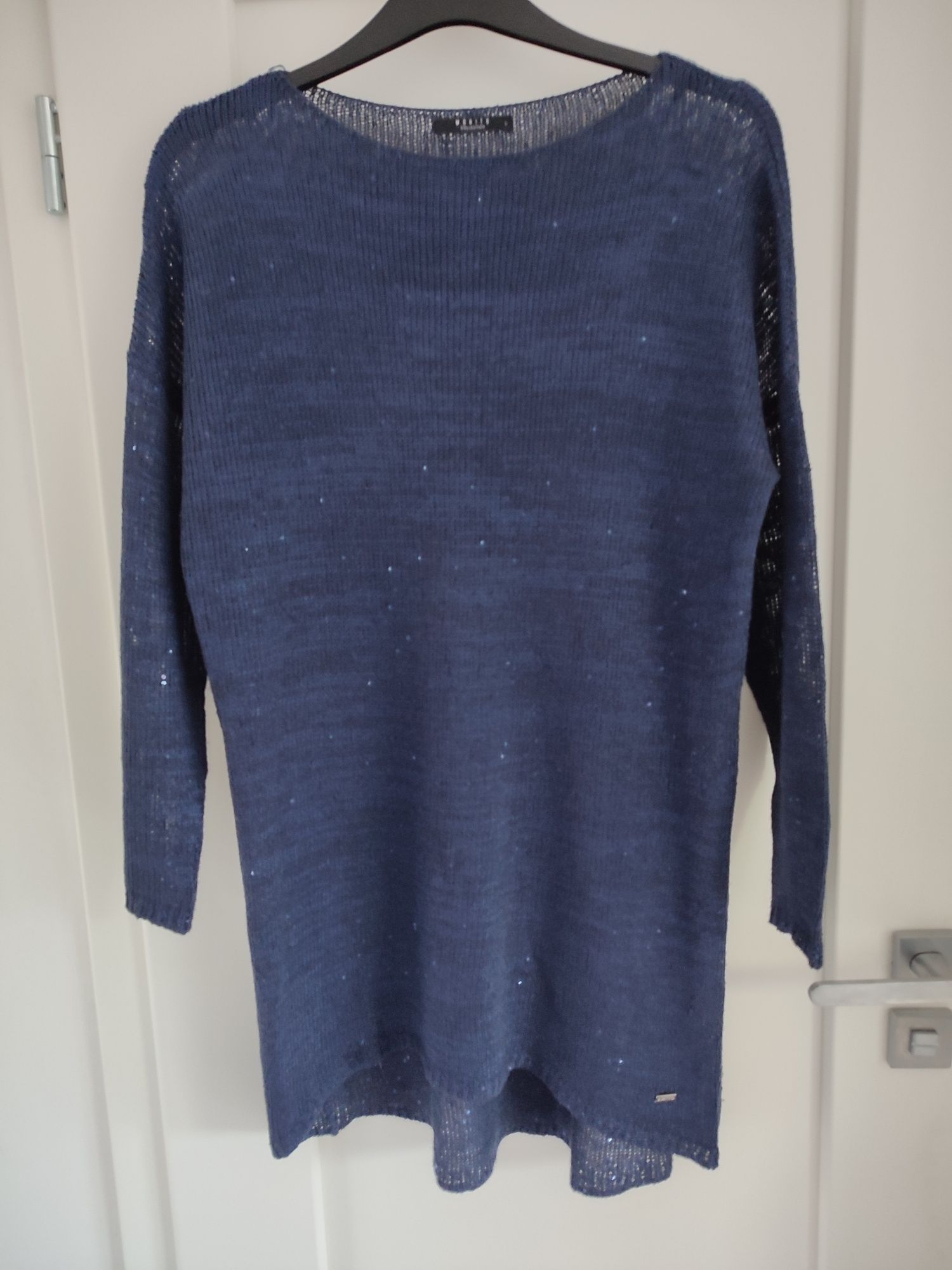 Sweter granatowy oversize Mohito, rozmiar L