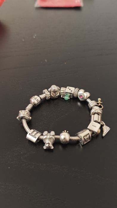 pulseira Pandora de prata de lei (925ml)