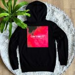 Худи CARHARTT Red Gradient ‣ Худі Кархарт • Зип кофта • Зипка зіпка
