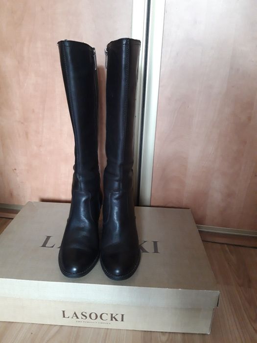Kozaki Lasocki skórzane