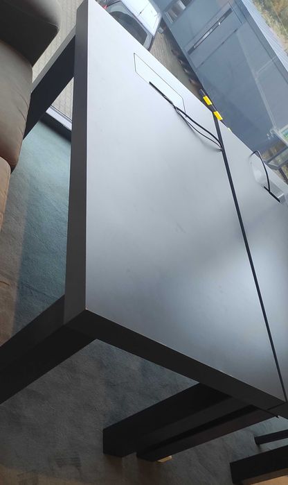 Stół konferencyjny, Biurko, antracyt, masywny, solidny, 2 sztuki