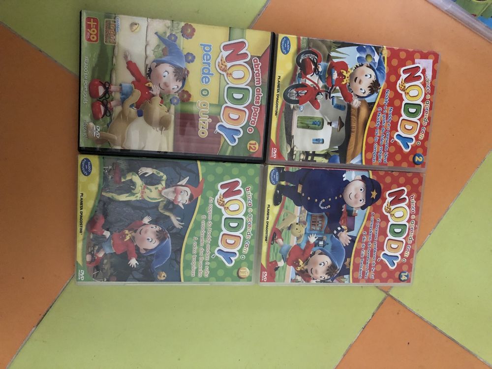 Conjunto de 9 dvd,s do Noddy excelente estado