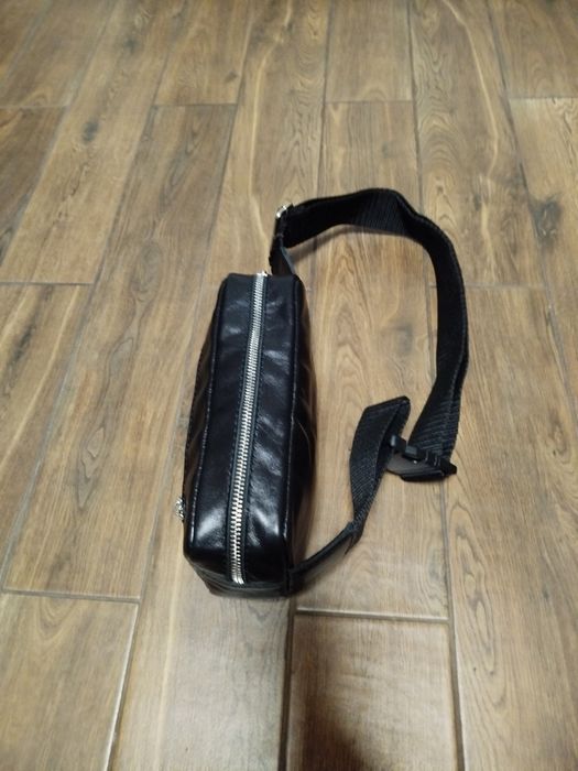 Прямоугольная Сумка Бананка Кожаная Новая