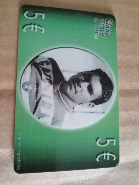 SPORTING Galhardete "Vintage" e Cartão Joaquim Agostinho