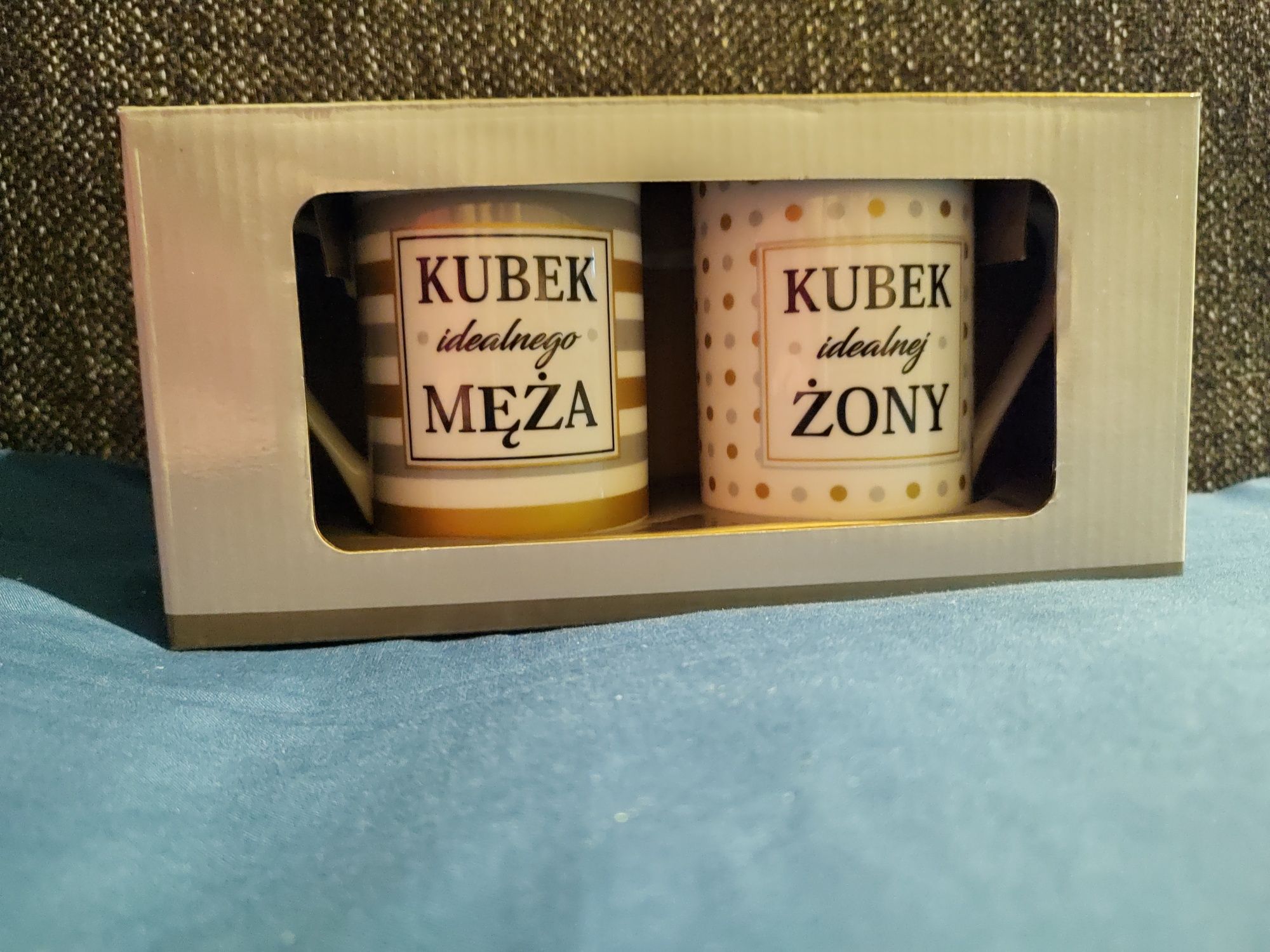Porcelanowy kubek idealny prezent żony i męża