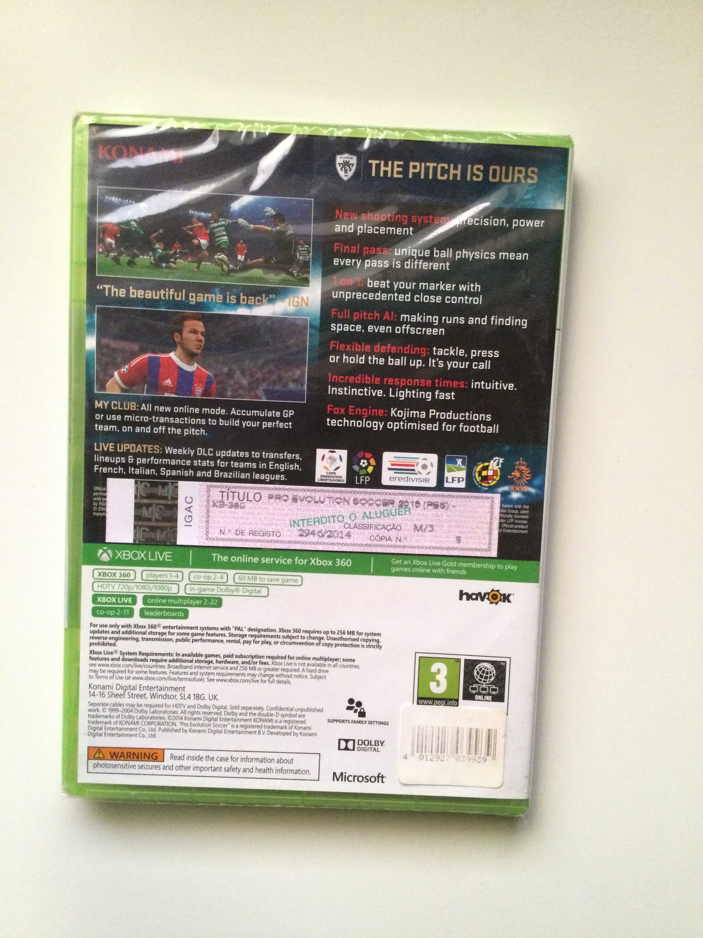 Xbox 360- Pes 2015 (selado)