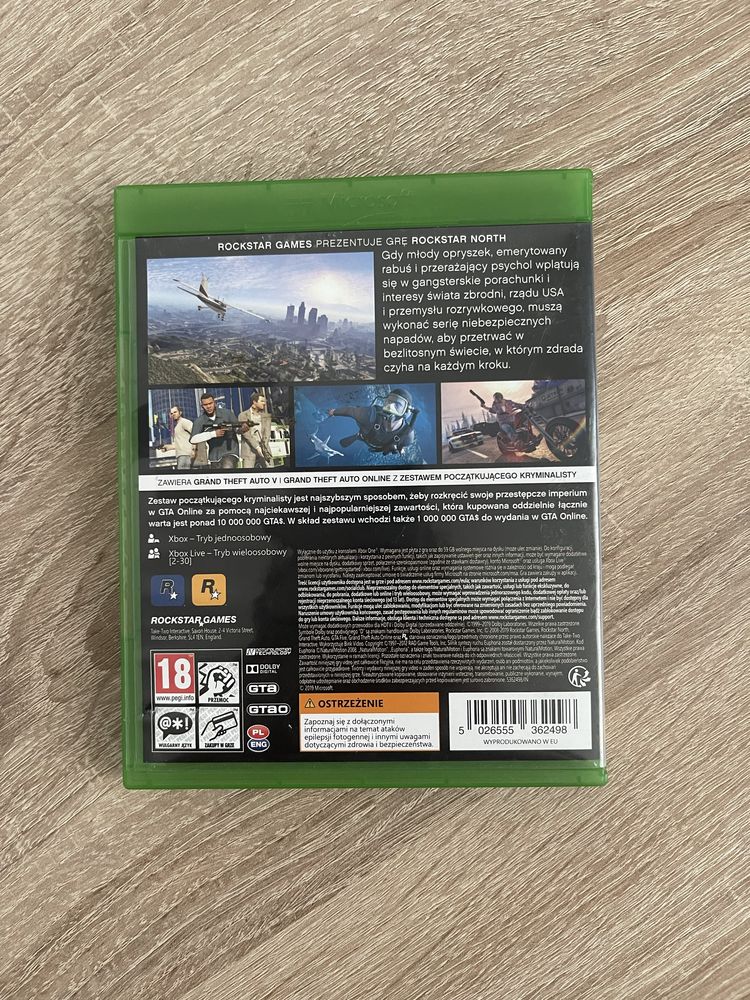 GTA 5 + mapa Xbox One polska wersja