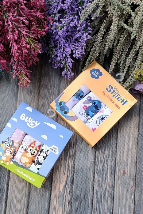Marki figi dziewczęce Stitch Bluey w opak. 6 szt.