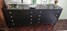 Cómoda de quarto preta