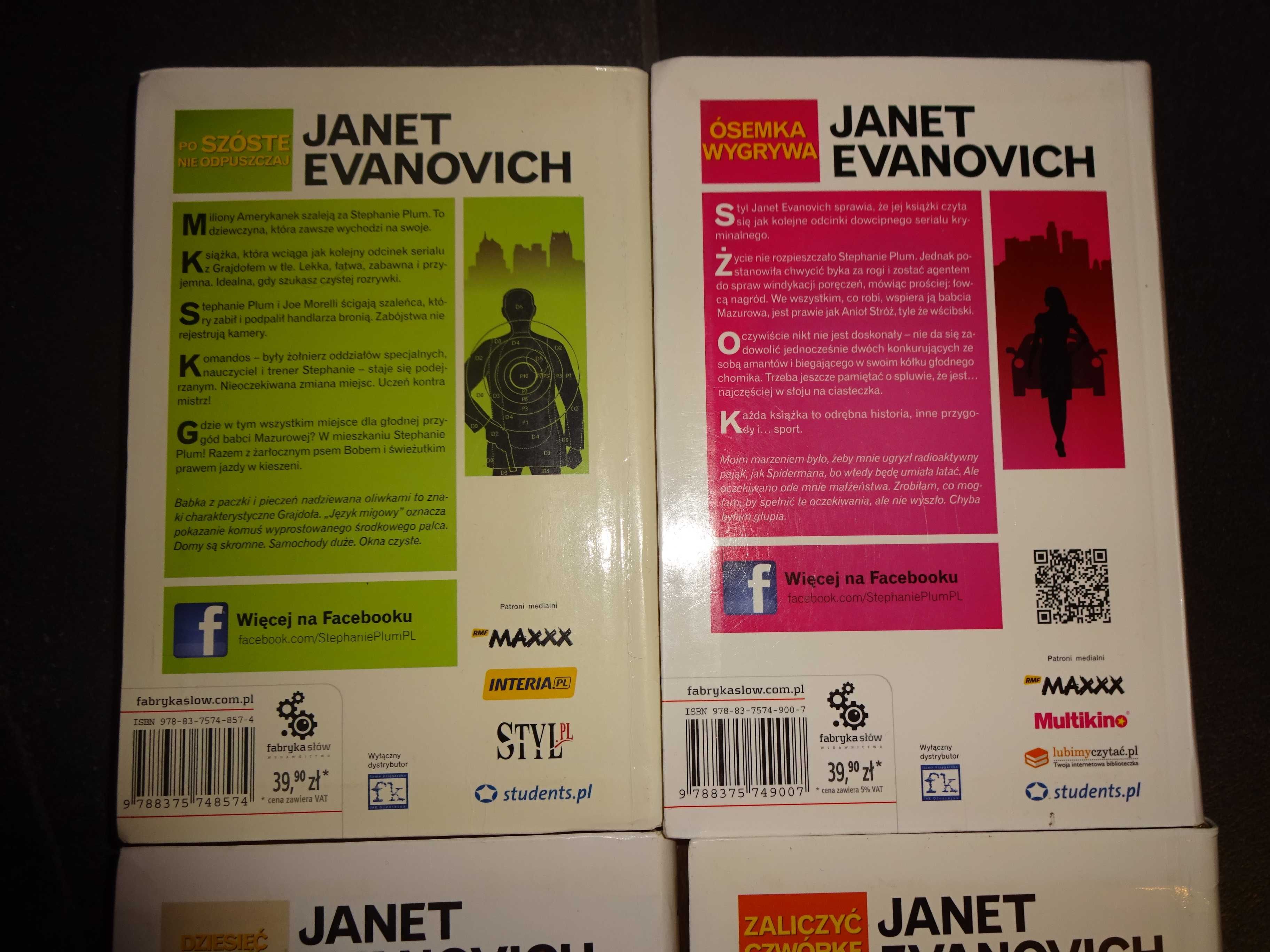 4x STEPHANIE PLUM Dziewczyny nie płaczą JANET EVANOVICH komplet OKAZJA