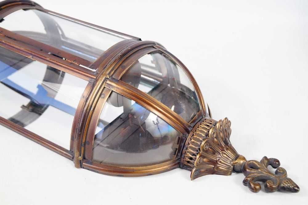 Przyścienna latarnia lampion kinkiet na świecę retro