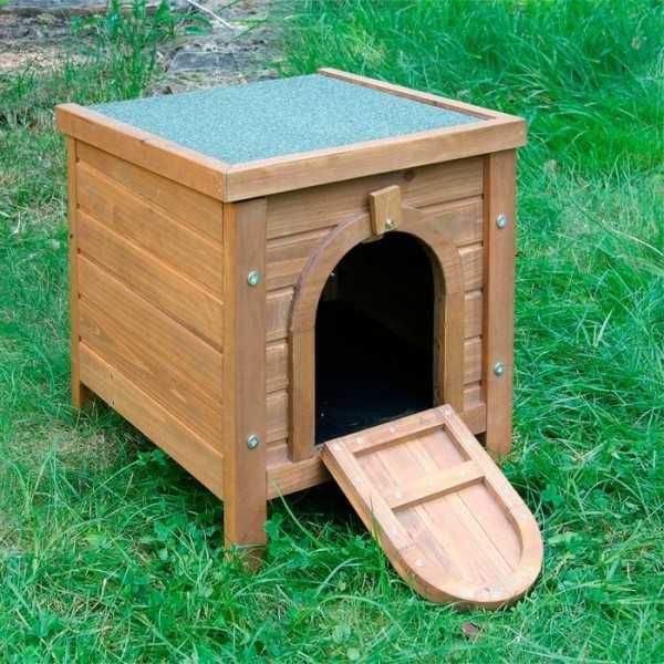 Casa de Madeira para Pequenos Animais – 36 x 36 x 40 cm