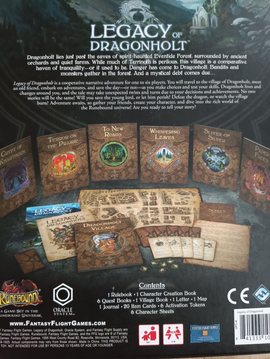 Gra Legacy of Dragonholt (w świecie Runebound) ANG