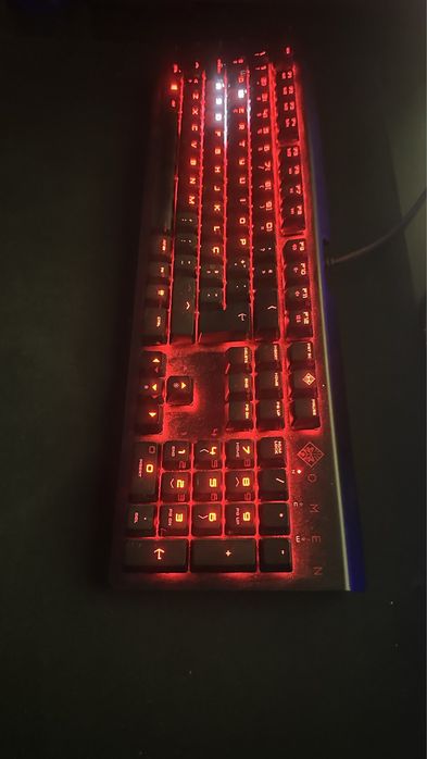 Teclado Gaming HP ONEN Encoder Red (mecânico)