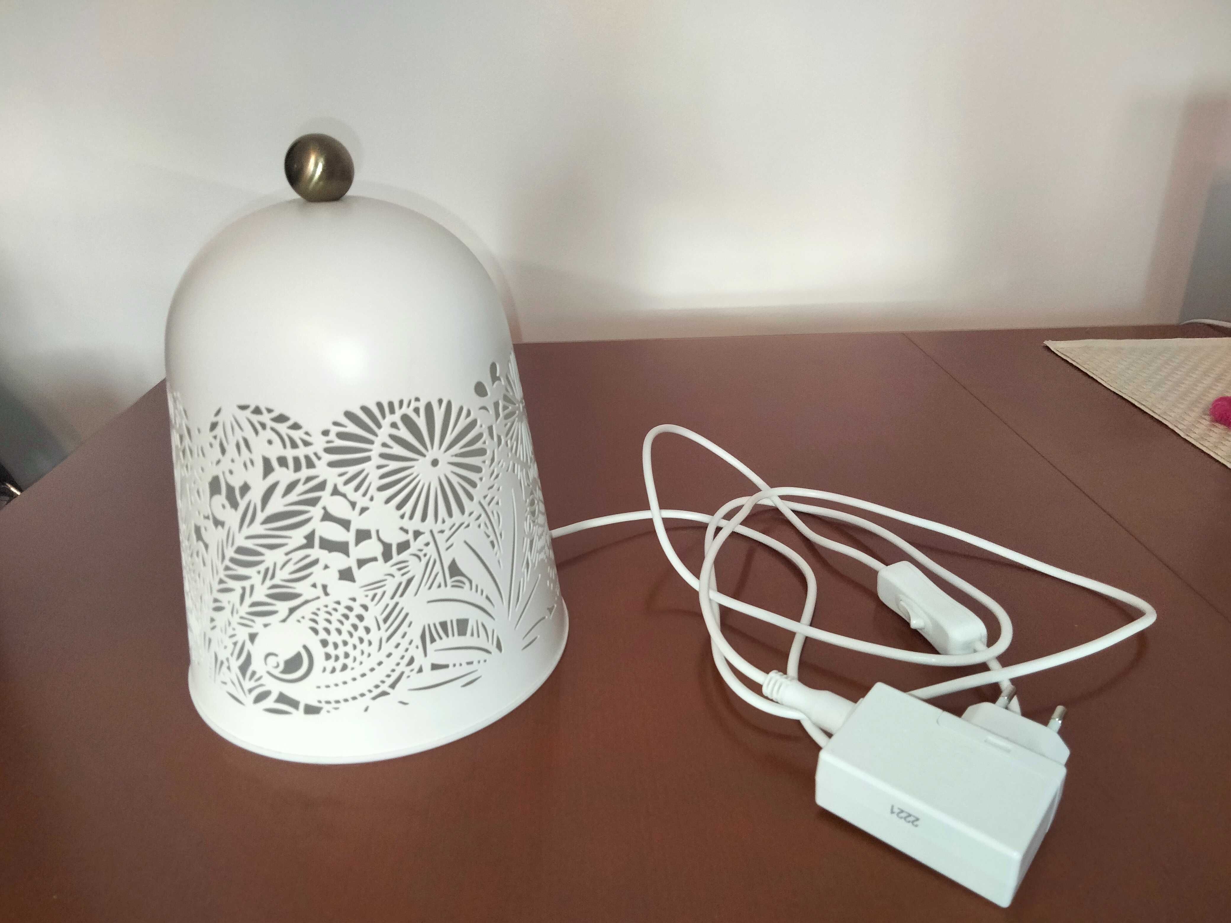 Lampa stołowa LED kolor biały/kolor mosiądzu IKEA