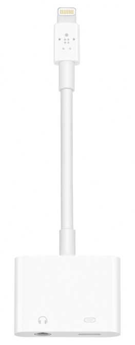 Przejściówka Belkin Audio + Charge ze złączem 3,5 mm (do Apple iPhone)
