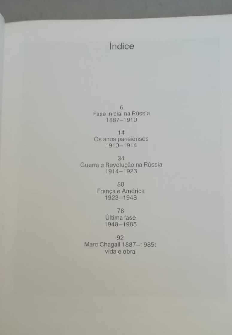 MARC CHAGALL 1887 a 1985: POESIA EM QUADROS - Livro Vintage