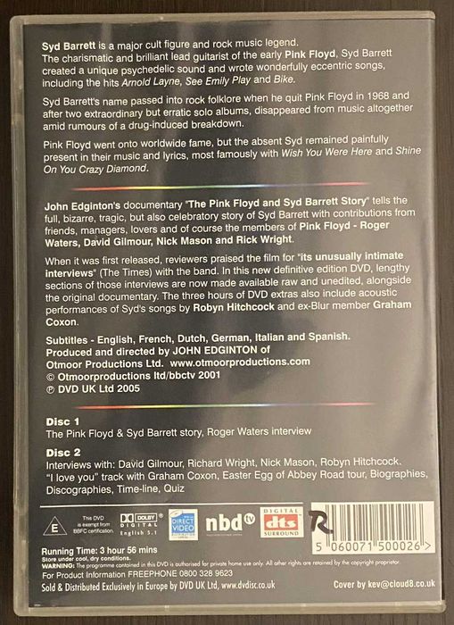 DVD Pink Floyd & Syd Barret + CD PULSE live 1995