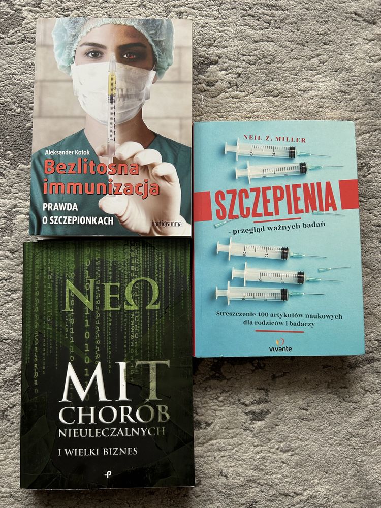 Książki o tematyce szczepień chorób zdrowia Kotok Miller