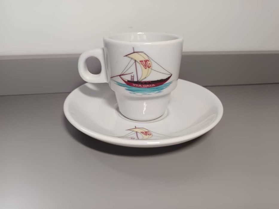 Chávena de Café + Pires – Delta | Barco à Vela “Vila Gaia”