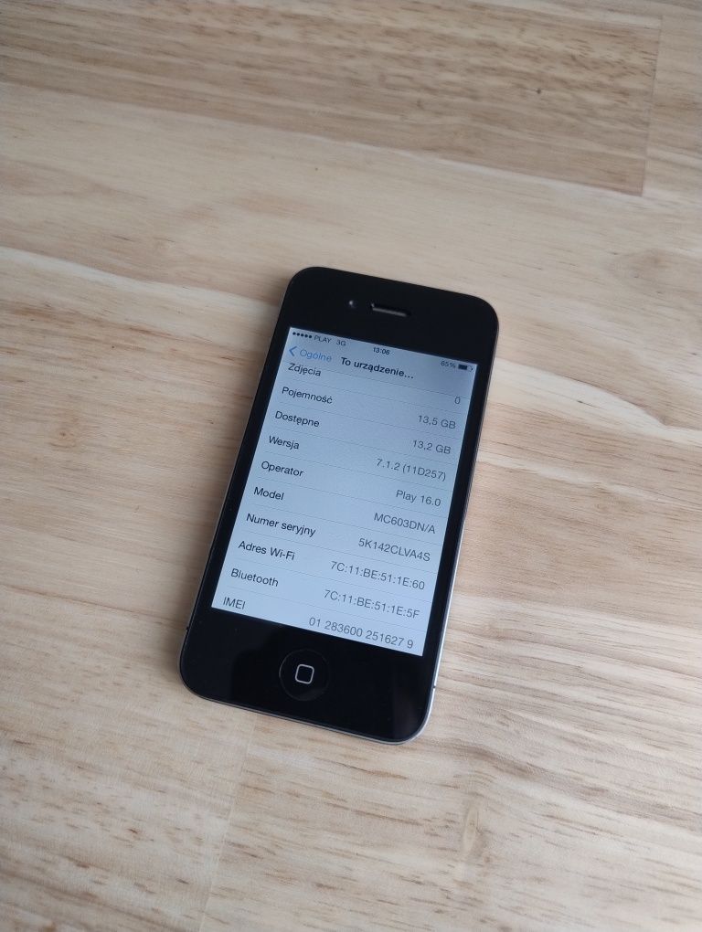 Apple iPhone 4 16GB A1332 - bez blokad - 100% sprawny