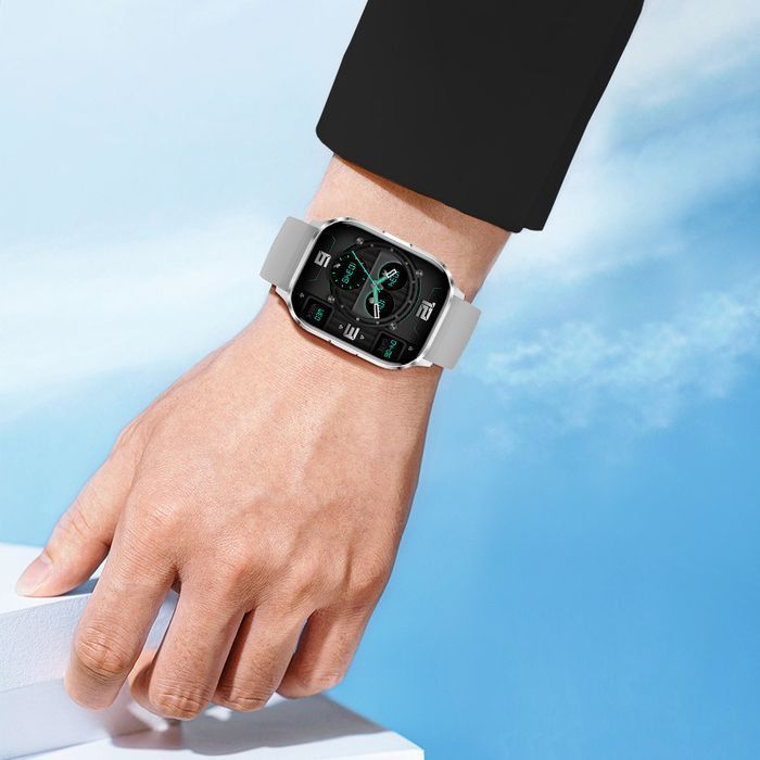 Blavec Smartwatch W-18 Hellia HD AMOLED Voice Call (SWW18-G) szary