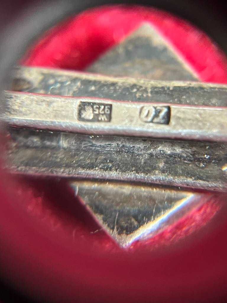 Spinki do mankietów i krawata - elegancki komplet Srebro 925