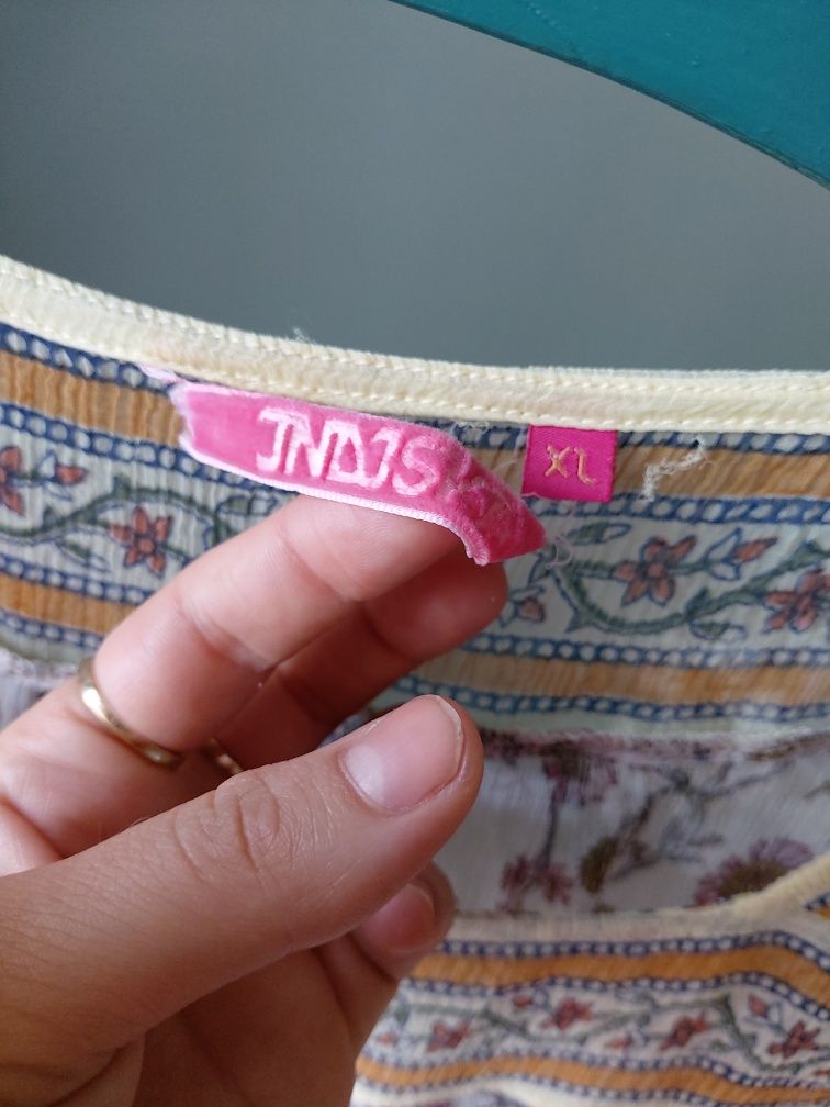 Letnia transparenta Damska sukienka / tunika  etno boho kolorowa wzory
