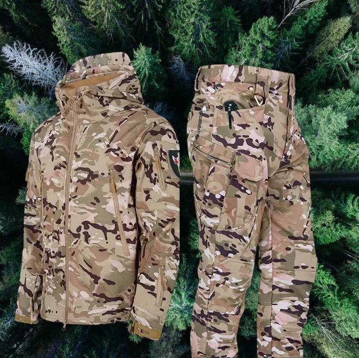 Костюм Soft Shell на флісі — теплий, Зручний. Захист від води та вітру