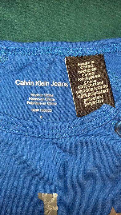 Bluzka z długim rękawem - dziecięca - Calvin Klein Jeans