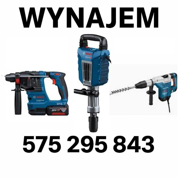 Młot wyburzeniowy / Młot udarowo - obrotowy / elektronarzędzia WYNAJEM